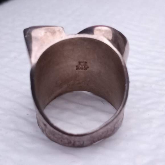 RARE JAY KING DTR Sterl.Silver GemStone Ring Rose Quartz Rhodochrosite Tourmalin - Picture 13 of 16